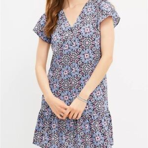 LOFT Multicolor floral dress
